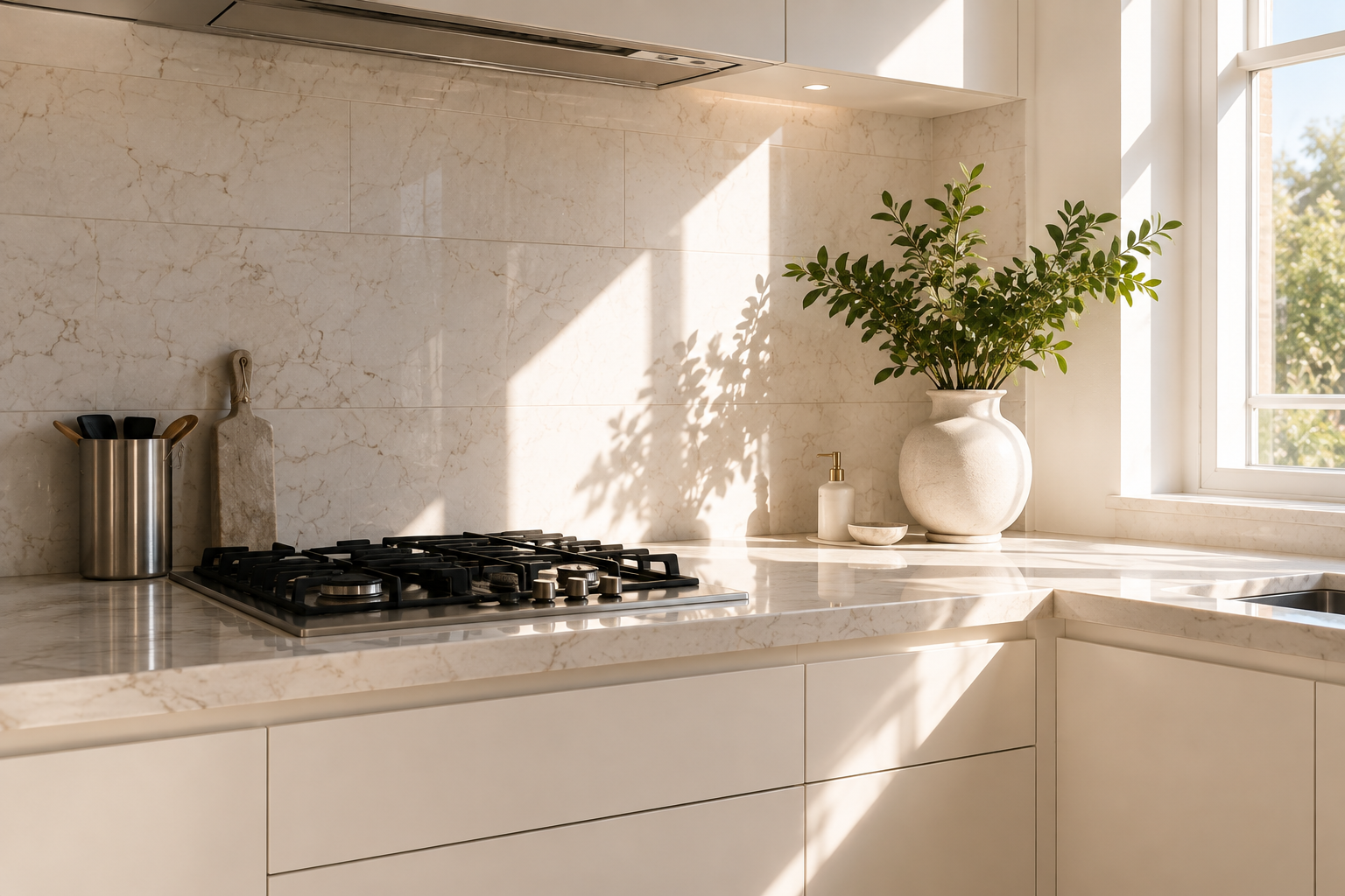 Kitchen after professional cleaning